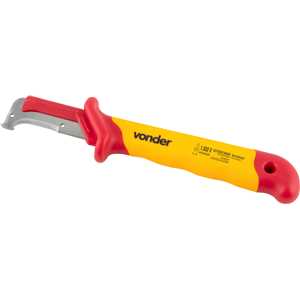Faca curva para desencapar cabos 7", isolada, IEC60900, VONDER