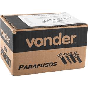 Parafuso sextavado rosca soberba 1/4" x 40 mm, VONDER