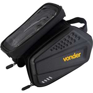 Bolsa dupla com porta-celular para bicicleta, VONDER