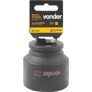 Soquete sextavado de impacto, encaixe de 3/4" x 50,0 mm, VONDER