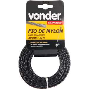 Fio de nylon, 3,0 mm x 10 m, silencioso, VONDER