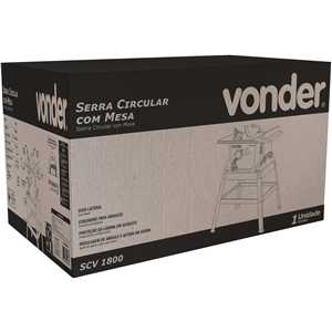 Serra circular com mesa, 10", 1.800 W, 220 V~, SCV 1800, VONDER