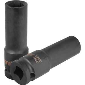 Soquete sextavado longo de impacto, 14 mm, encaixe de 1/2", VONDER