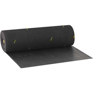 Piso de borracha antiderrapante, tipo moeda, 3,5 mm, preto, VONDER