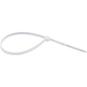 Abraçadeira de nylon, branca, 280 mm x 4,8 mm, com 100 peças, NOVE54