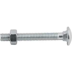 Parafuso francês zincado, 5/16" x 2.1/2", com porca, VONDER