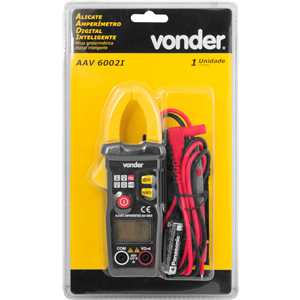 Alicate amperímetro digital inteligente AAV 6002I, VONDER