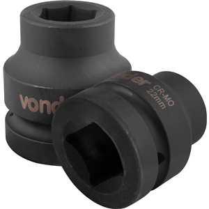 Soquete sextavado de impacto, encaixe de 1" x 22,0 mm, VONDER