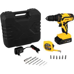 Parafusadeira/furadeira a bateria, 12 V, fonte de carregamento bivolt automática, PFV 112QR VONDER