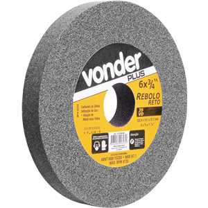 Rebolo reto 6" x 3/4" 39 CVD grão 120 verde VONDER PLUS