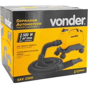Soprador automotivo, 2.500 W, 220 V~, SAV 2500 VONDER