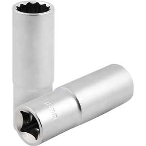 Soquete estriado longo, com encaixe de 1/2", 18 mm, VONDER