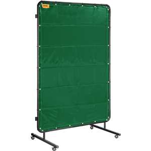Cortina de proteção para solda, verde, 1,22 m x 1,78 m, VONDER