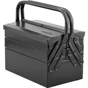 Caixa metálica sanfonada para ferramentas, com 5 gavetas, 30 cm x 19 cm x 20 cm, VONDER