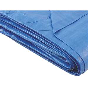Lona reforçada de polietileno azul 6 m x 4 m, VONDER PLUS