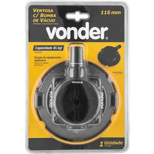 Ventosa 115 mm, com bomba de vácuo, VONDER