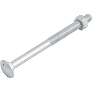 Parafuso francês zincado, 5/16" x 4", com porca, VONDER