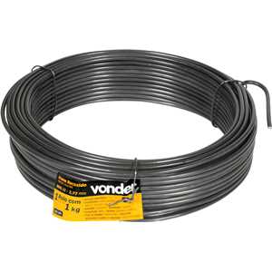 Arame recozido BWG 12, rolo com 1,0 kg, VONDER