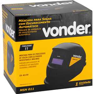 Máscara para solda com escurecimento automático, tonalidade 11, MSN 011 VONDER