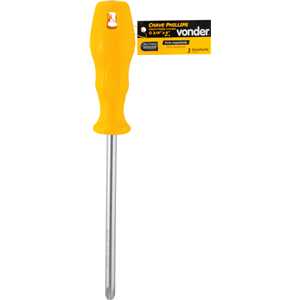 Chave phillips 3/8" x 6", aço cromo vanádio, VONDER