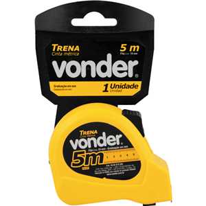 Trena curta de aço 5 m x 19 mm VONDER