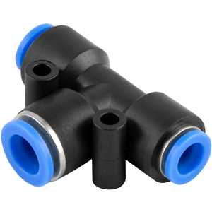 Conexão rápida tipo T de redução, com 1 entrada de 10,0 mm e 2 entradas de 8,0 mm, VONDER