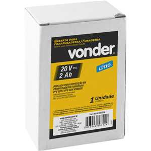 Bateria 20,0 V, íons de lítio, para PFV 020 e PFV 020I, VONDER