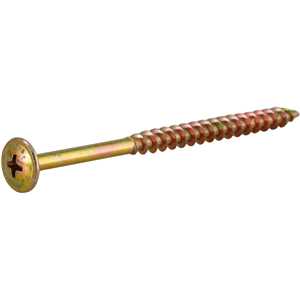 Parafuso madeira chipboard, cabeça flangeada, fenda cruzada/phillips, 6,0 mm x 90 mm, VONDER