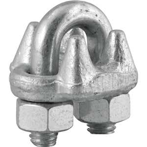 Clips para cabo de aço 3/8" - 9,53 mm, pesado, VONDER PLUS
