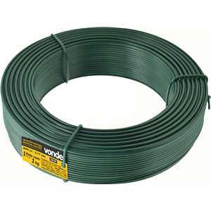 Arame revestido com PVC, verde, BWG 12, 1 kg VONDER