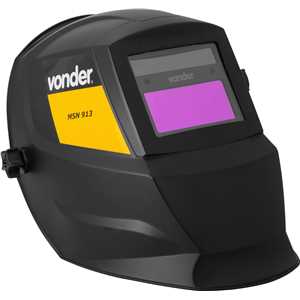 Inversor para solda com eletrodo e TIG, 200 A, IM 228, com máscara de escurecimento automático tonalidade 9 a 13,  monofásico, 127 V~ - 220 V~ - Seleção automática VONDER