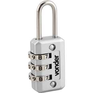 Cadeado com segredo, cinza, 20 mm, VONDER