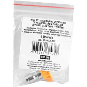 Bico 15° para lavadoras a gasolina de alta pressão LGV 3000 e LGV 3600, VONDER