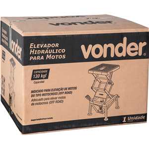 Elevador hidráulico para motos, 130 kgf, VONDER