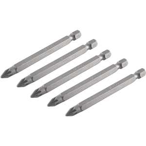 Jogo de bits ponteira pozidrive, com encaixe 1/4", nº 2 x 75 mm, VONDER