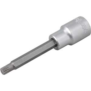 Soquete multidentado, longo, com encaixe de 1/2", M8, VONDER
