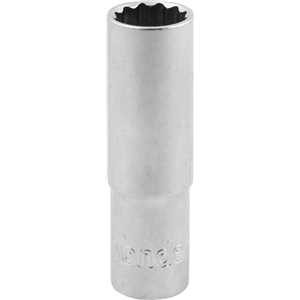 Soquete estriado longo, com encaixe de 1/2", 17 mm, VONDER