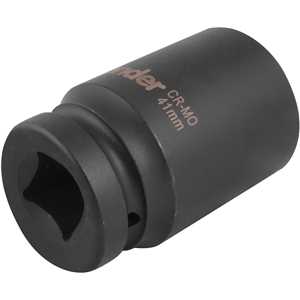 Soquete sextavado longo de impacto, 41 mm, encaixe de 1", VONDER