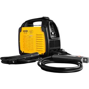Inversor para solda com eletrodo e TIG, 150 A, RIV 156, com display digital, monofásico, 127 V~ - 220 V~ - Seleção automática, VONDER
