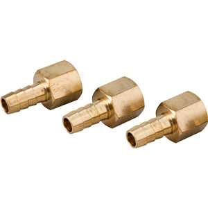 Espigão rosca fêmea de 1/4" NPT com escama de 5/16", cartela com 3 peças, VONDER
