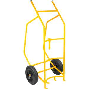 Carrinho tubular, para transportar/entornar tambor, 250 kgf, pneu com câmara, VONDER
