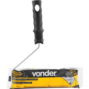 Rolo de lã para pintura, antirrespingo, 15 cm, com suporte, VD 959, VONDER