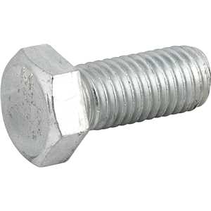 Parafuso sextavado zincado 5/8" x 1.1/2", UNC, rosca total, VONDER