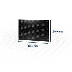 Painel porta-ferramentas metálico, 97 cm x 64 cm, VONDER