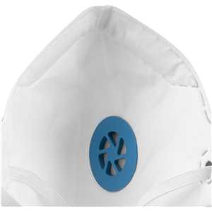 Respirador dobrável, semi facial, sem carvão ativado, com válvula, PFF 1, RDV 2102, branco, VONDER