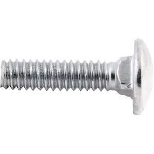 Parafuso francês zincado, 1/4" x 1", com porca, VONDER