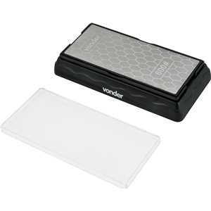 Pedra para afiar diamantada, base de 7", dupla face, G 600/1200, VONDER
