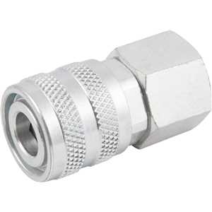 Engate rápido de 1/4", rosca fêmea 1/2" NPT, com rolete, VONDER