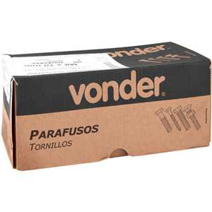 Parafuso sextavado 8.8, 8 mm x 70 mm, MA, rosca total, DIN 933, VONDER