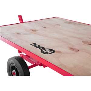 Carrinho plataforma de compensado, 250 kgf, desmontado, NOVE54